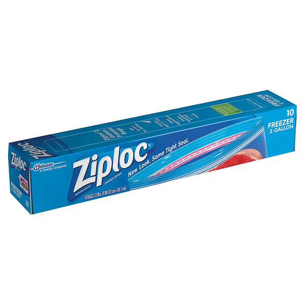 Ziploc Gallon Heavy Duty Freezer Bag With Gripper Zipper, 14 Count