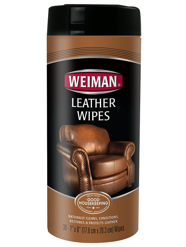 Weiman Stainless Steel Wipes and Leather Wipes - Clean and Polish  Appliances for a Brighter and Longer Shine - Clean, Condition and Restore  Leather