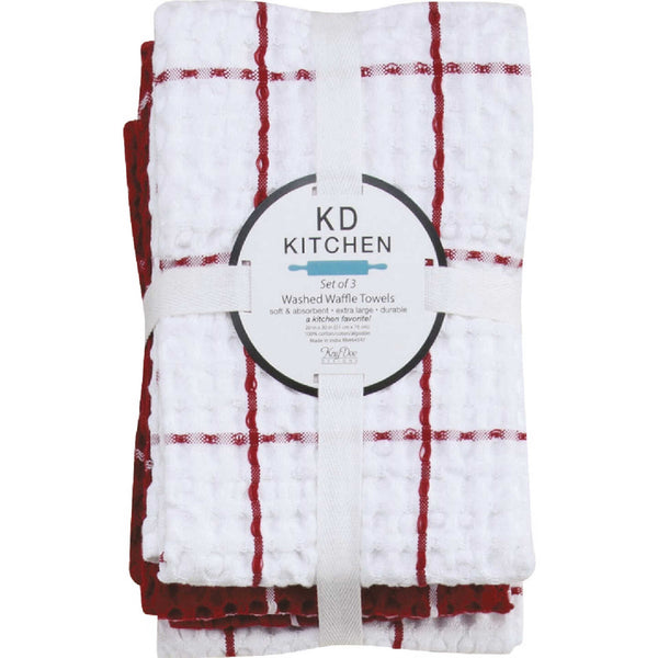 All-Clad Plaid Kitchen Towels in Chili (Set of 2), 2 Pack - Foods Co.