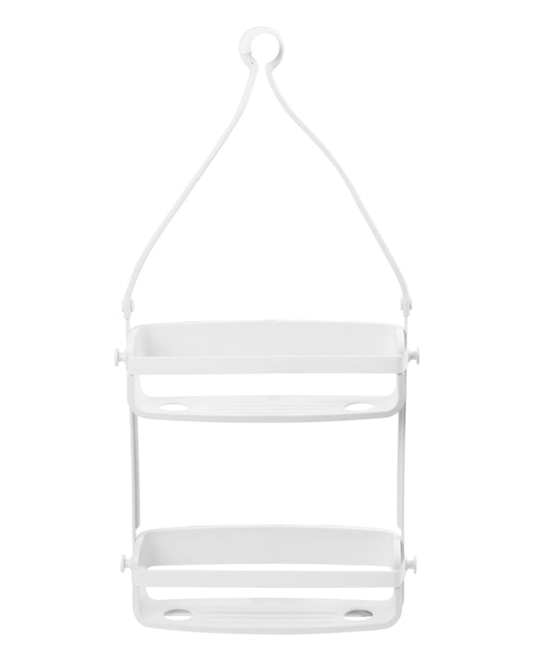 Moda 4 Tier Tension Corner Shower Caddy White