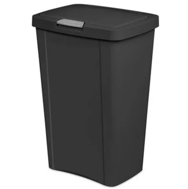 Rubbermaid Standard Series 13 qt Rectangular Wastebasket, Black