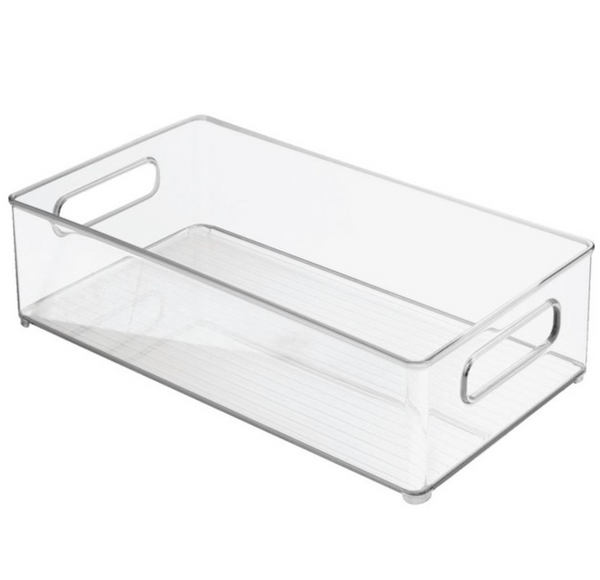 iDesign Kitchen Storage Bins - Clear 3 Pk