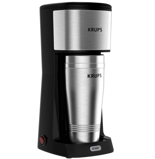 KRUPS F203 Electric Spice Coffee Grinder Stainless Steel Blades, 3 oz / 75 g