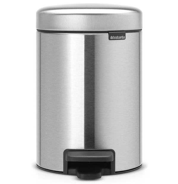 Umbra Brim Step Trash Can, Nickel