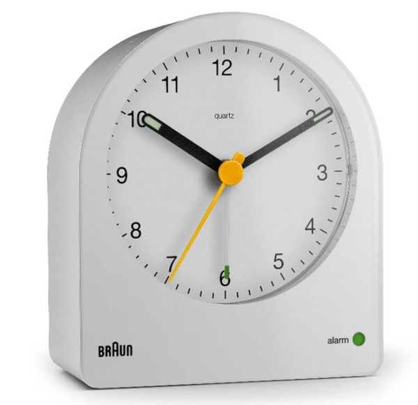 Kikkerland Gear Wall Clock - Nickel/White