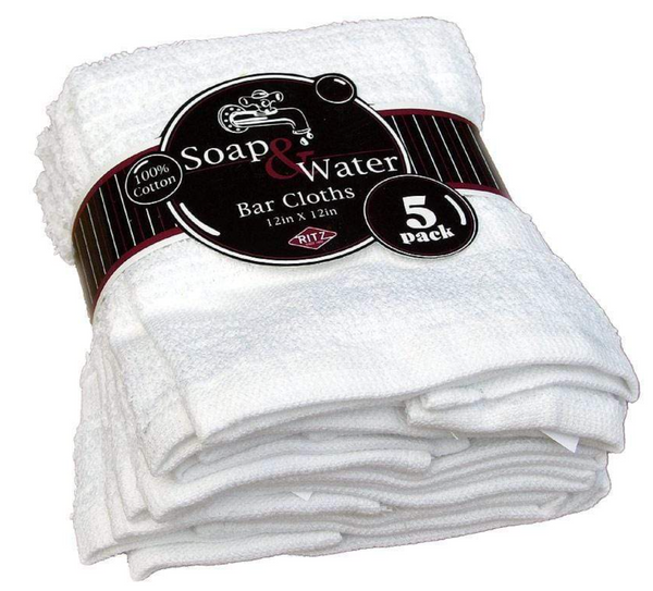 Gillett Specialty Bar Mop Dish Cloth - Set of 8 (White)