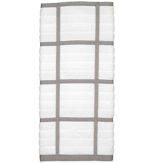 All-Clad Striped Dual Kitchen Towel in Titanium