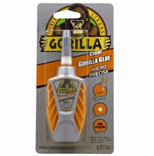 Gorilla Waterproof Fabric Glue 2.5 Ounce Tube, Clear, (Pack of 3)