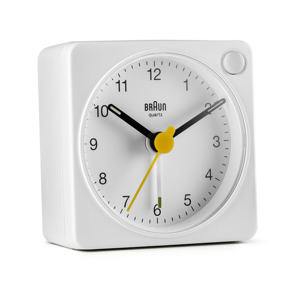 Klacht Binnenshuis Besnoeiing Braun Classic Travel Analogue Alarm Clock – White/White