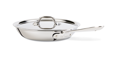 All-Clad D5 Brushed Stainless Steel Saute Pan with Lid – 3qt