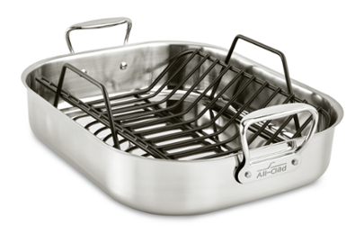 Range Kleen BP102X 2 Piece Heavy Duty Porcelain Air Fry, Bake and Broil Pan