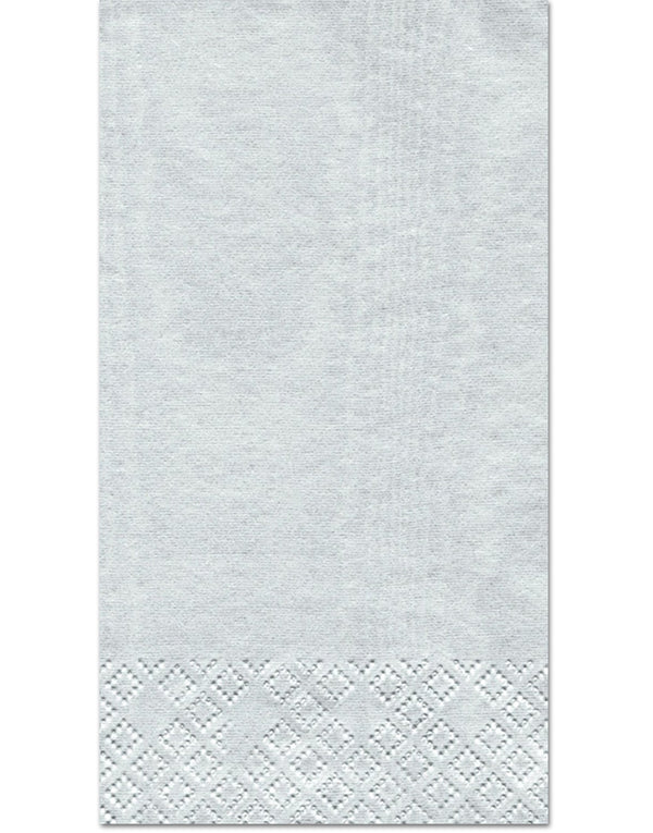 Caspari Paper Linen Solid Guest Towels - Ivory – 12Pk