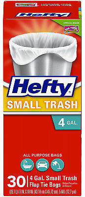 Hefty Flap Tie Medium Trash Bags – 8 Gallon – 24 Count