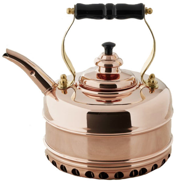 Chantal Classic 1.8 qt Harmonica Whistling Water Teakettle with Mitt, Copper