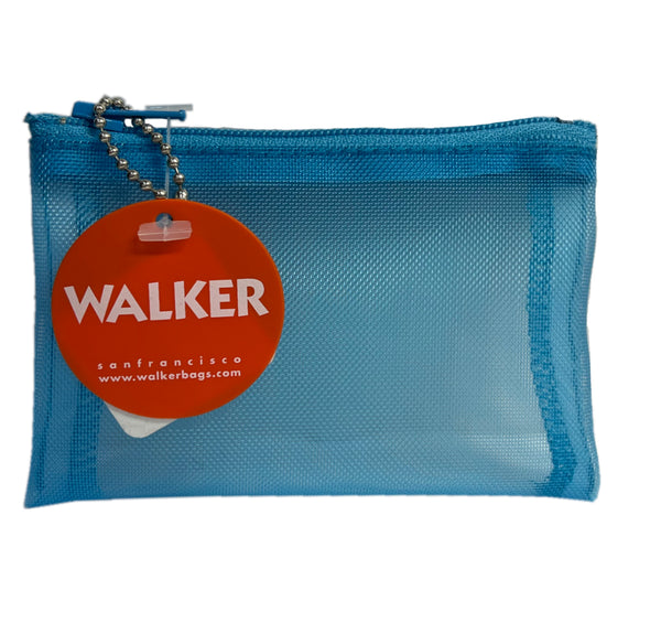 Walker Bags Color Mesh Zip Case – Aqua – 3 x 4