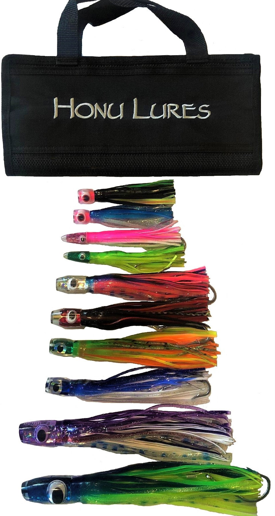 Bluewing Big Game Trolling Lure 12in/15.7in Fishing Lures Saltwater with Mono Fishing Line for Marlin Tuna Mahi Mahi Wahoo