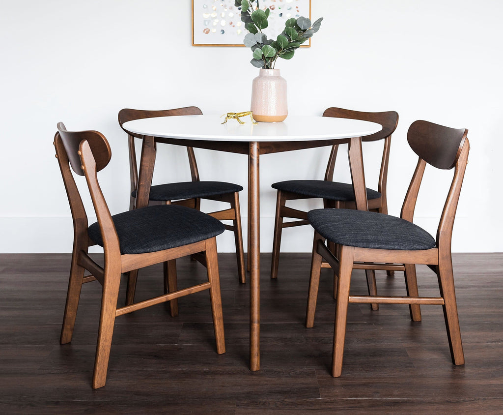 round mid century kitchen table teal