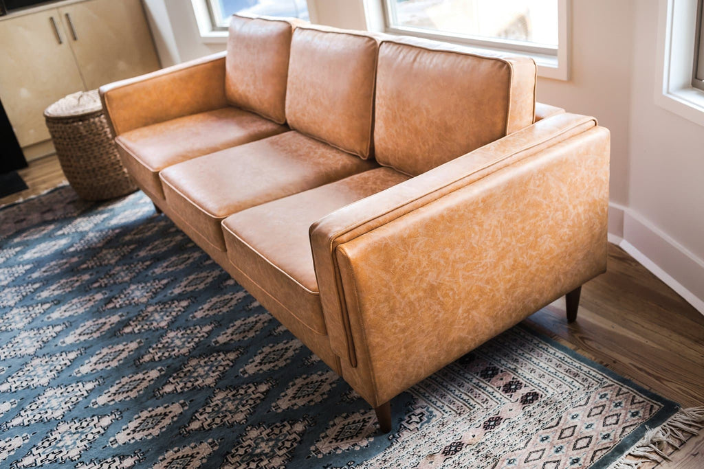 albany park vegan leather sofa