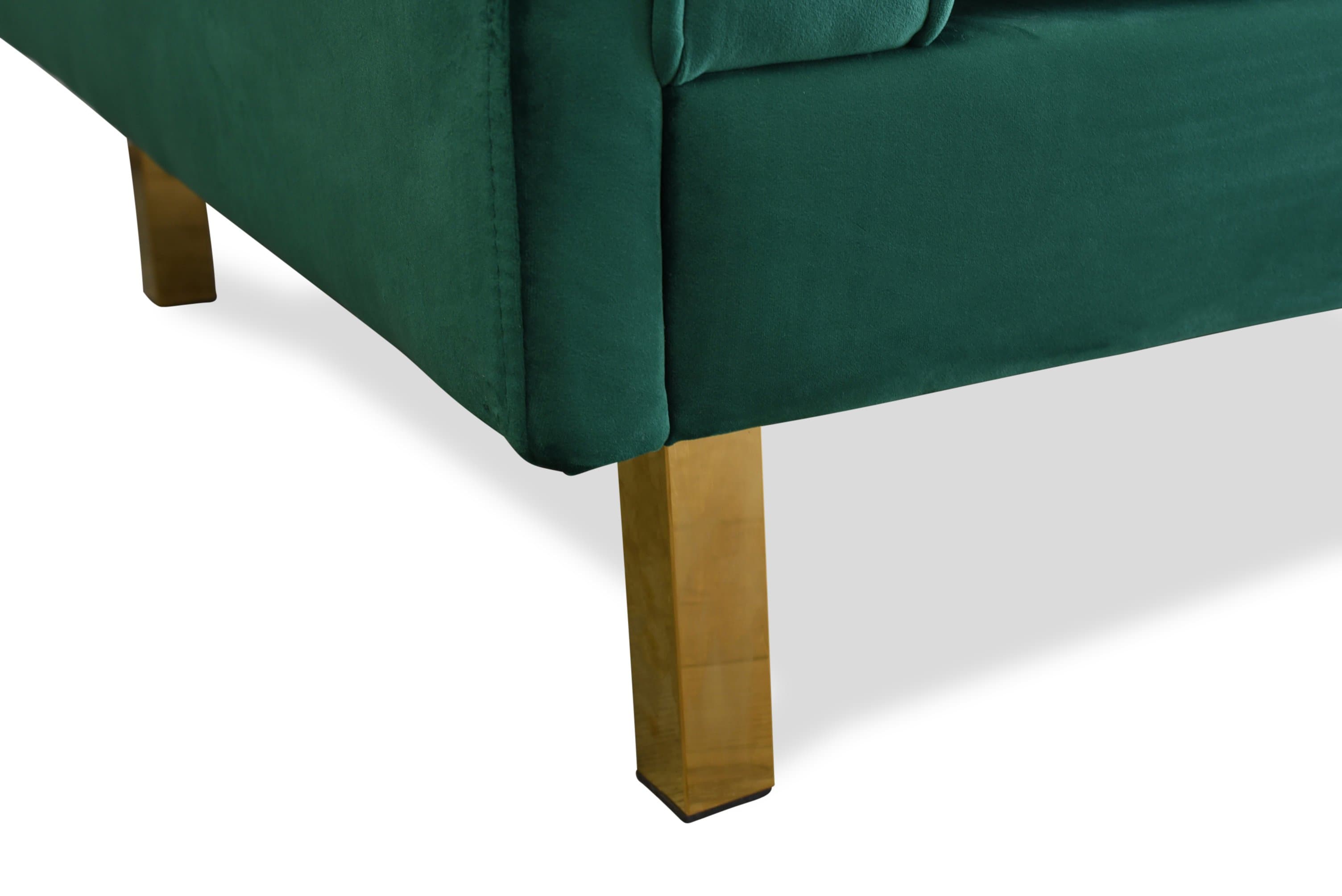 Lexington Velvet Sofa (Green)