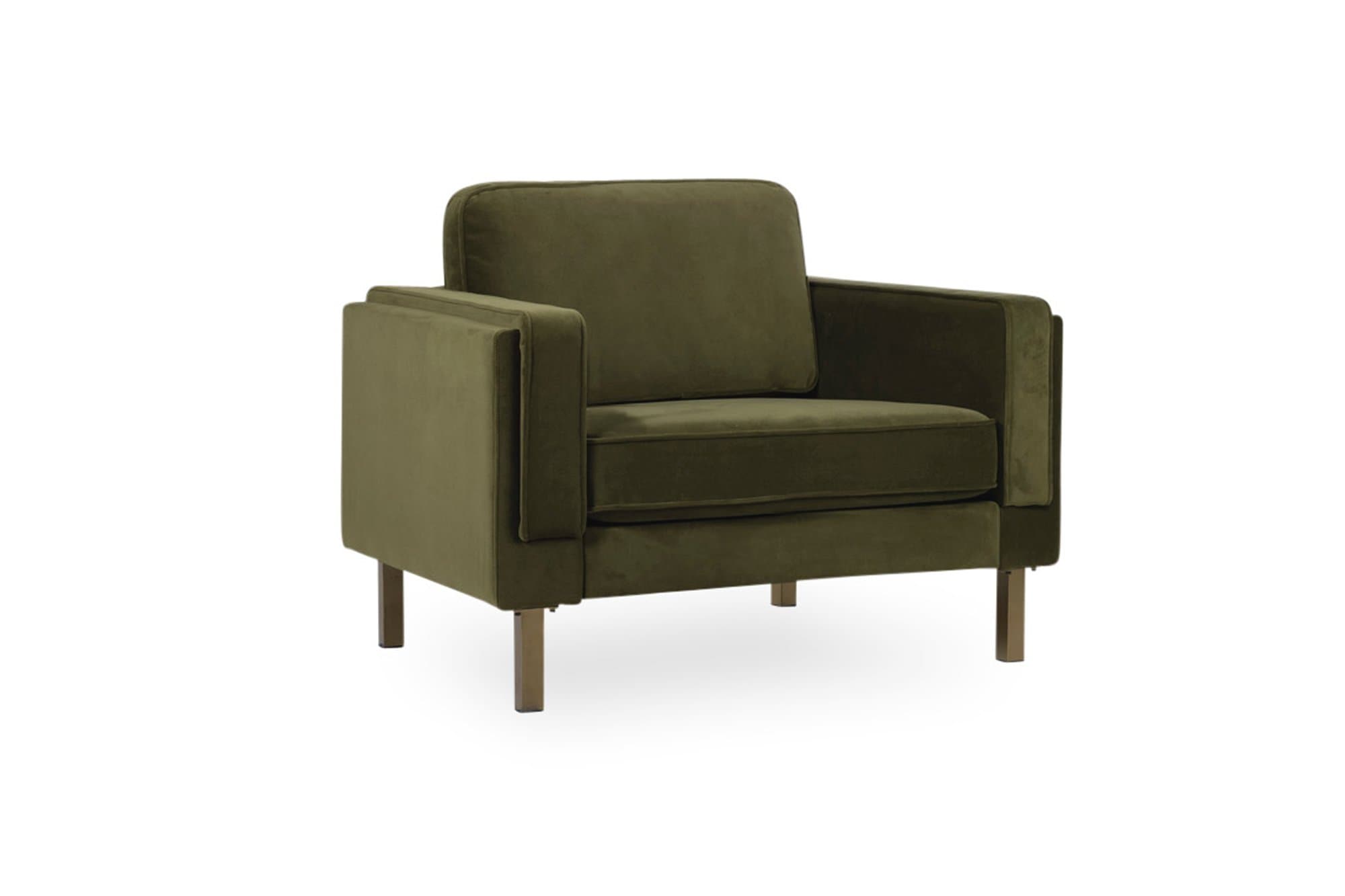 albany velvet armchair