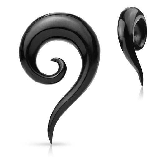 Koncentration Snor overflade 1 Pc Spiral Organic Buffalo Horn Ear Taper Ear Plugs – iconbodyjewelry.com