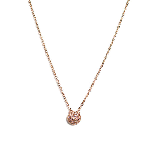 Gold Vermeil Sphere Charm Necklace