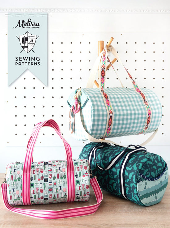 Quilted Barrel Pouch FREE sewing pattern - Sew Modern Bags