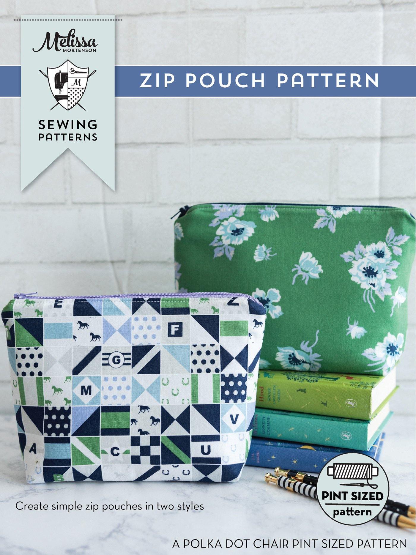 Double Zip Pouch Pattern Tutorial - How To Add Card Pockets to the Lining /  LBG STUDIO