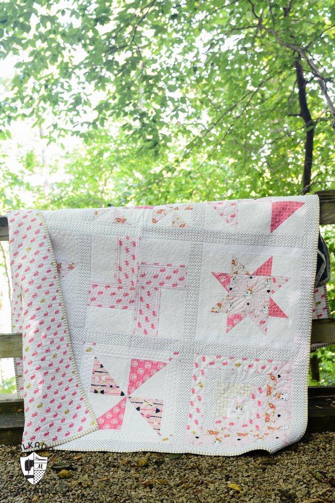 Polka Dot Chair Block of Month Quilt Digital PDF Pattern Polka