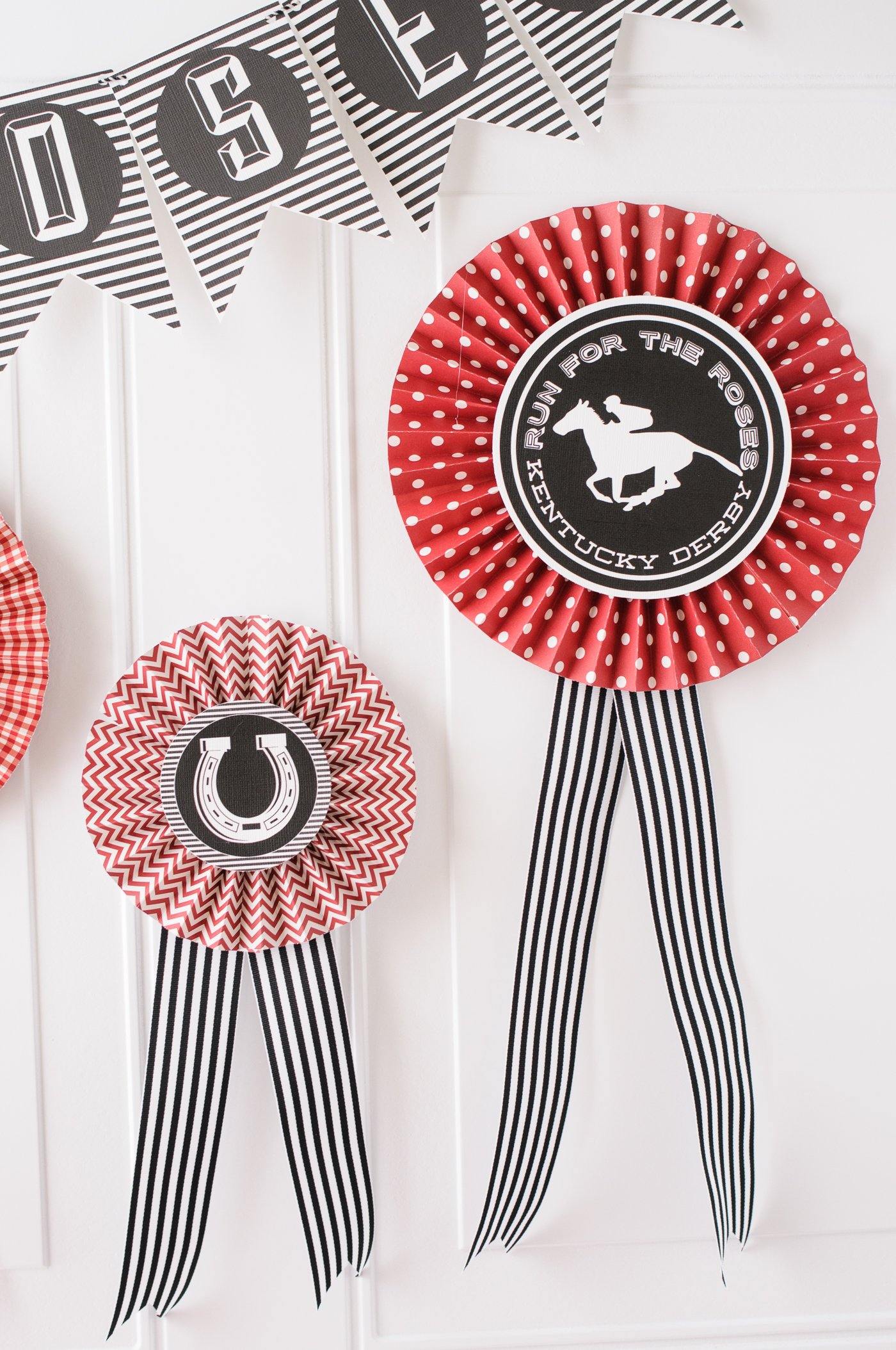 DIY Paper Flower Wreath Tutorial; a Kentucky Derby Decoration Idea - The  Polka Dot Chair