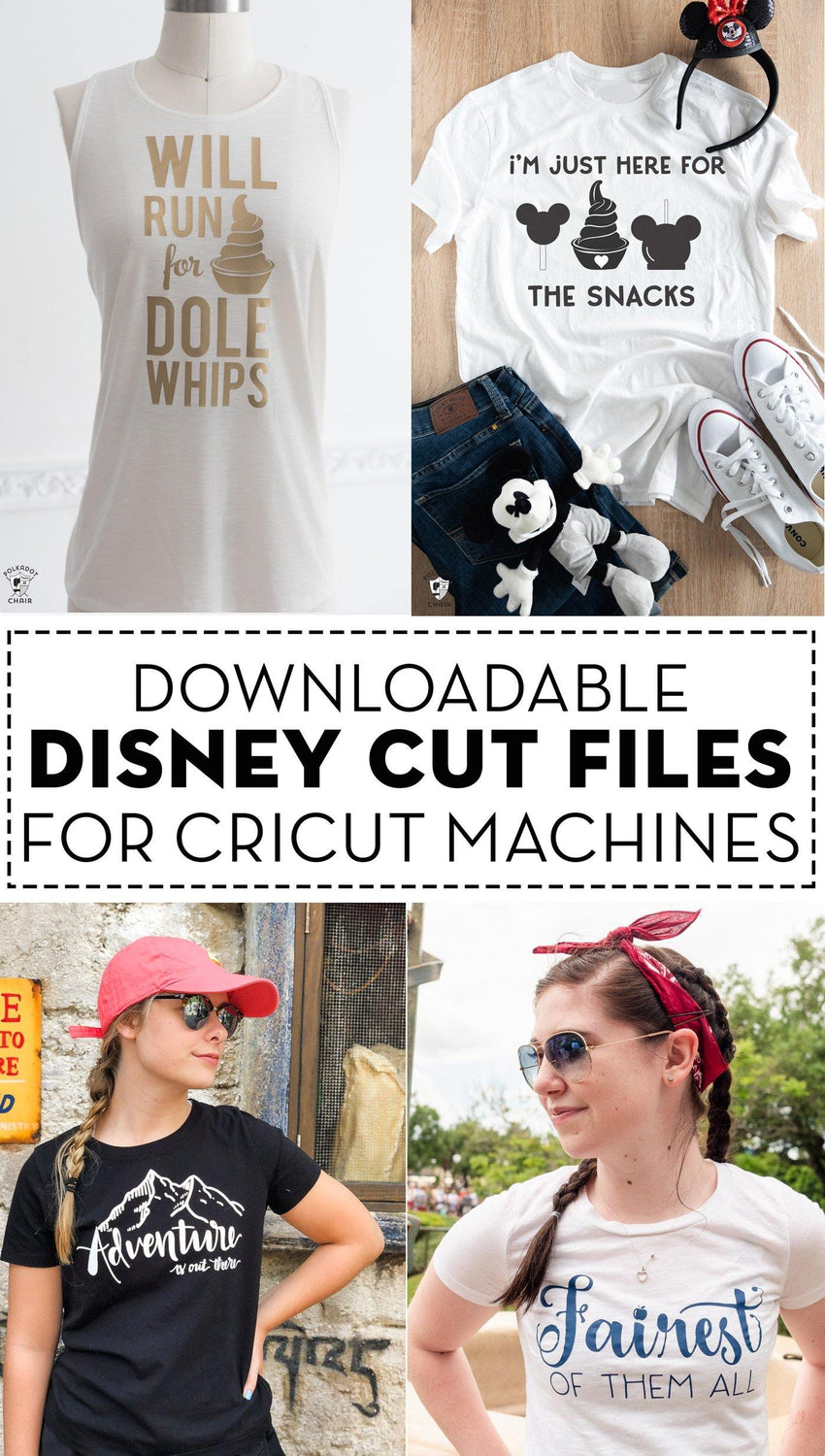 How to Make Disney Shirts & Free Cricut SVG Files - The Polka Dot Chair