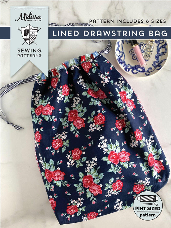 How to Make a Drawstring Laundry Bag; A Fat Quarter Project