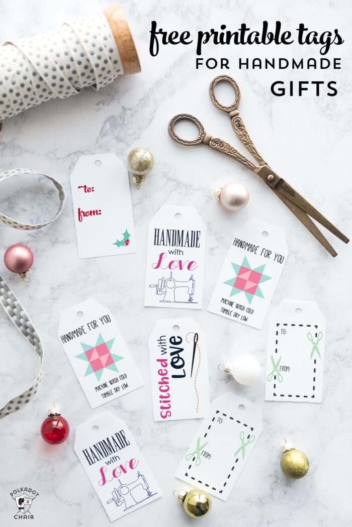 Free printable handmade with love tags  Personalized gift tags printable,  Handmade tags, Free printable gift tags