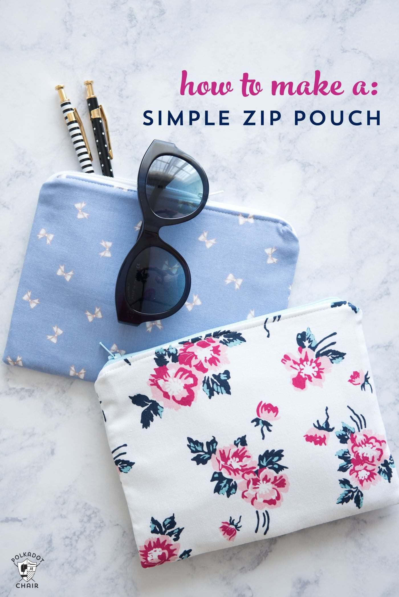 How to Sew a Zip Pouch with a Flat Bottom