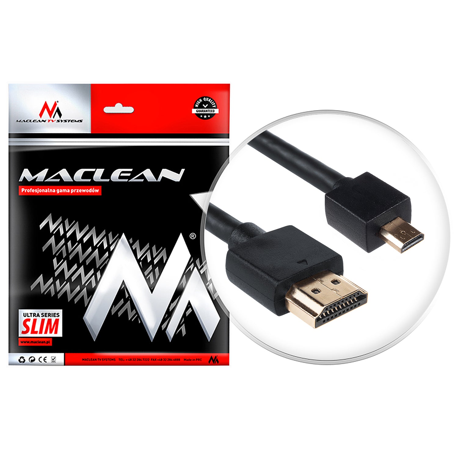Câble adaptateur DVI-HDMI de haute qualité Maclean – Euroelectronics FR