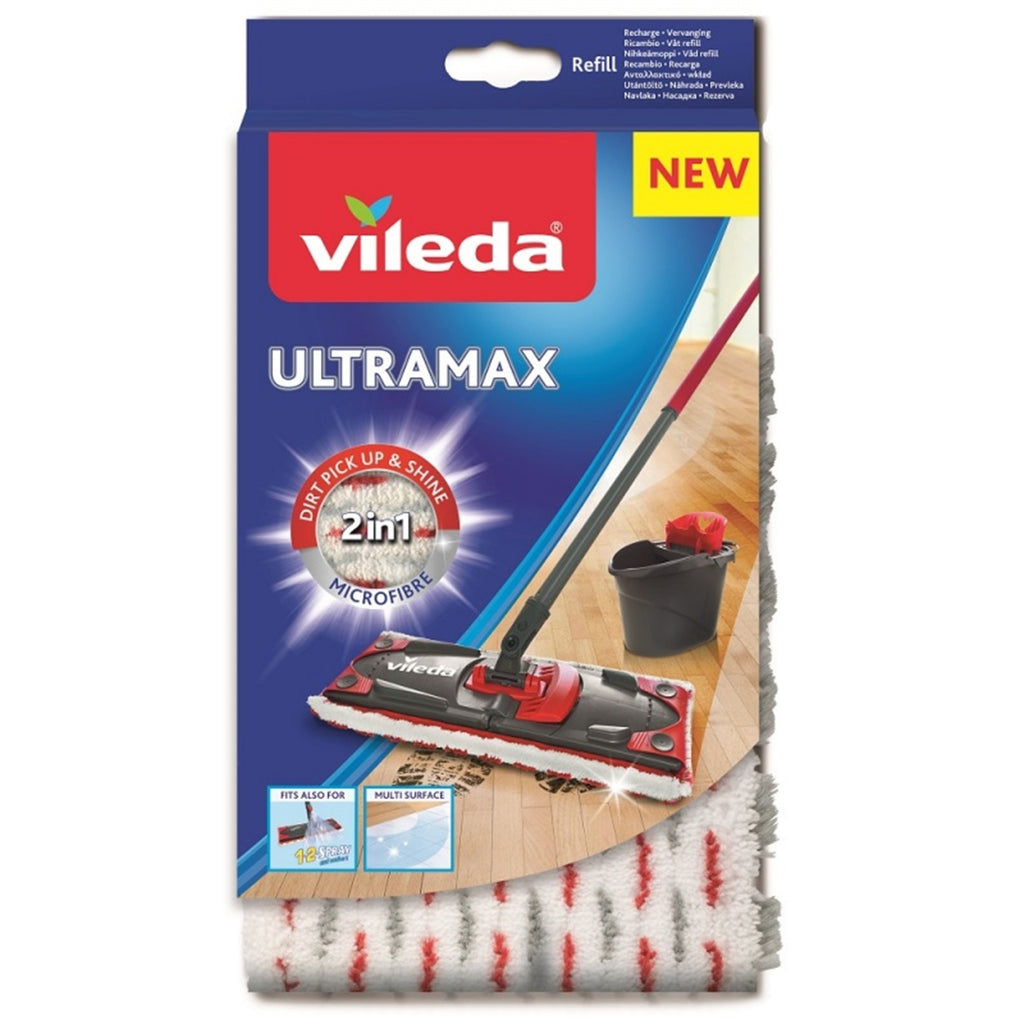 Vileda – Kit De Nettoyage Ultramat Turbo 2 En 1, Pédale Premium