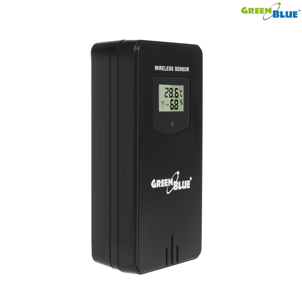 Greenblue GB540 LCD Station météo sans fil DCF Grand écran Phases de la  lune Baromètre Calendrier Moderne – Euroelectronics EU