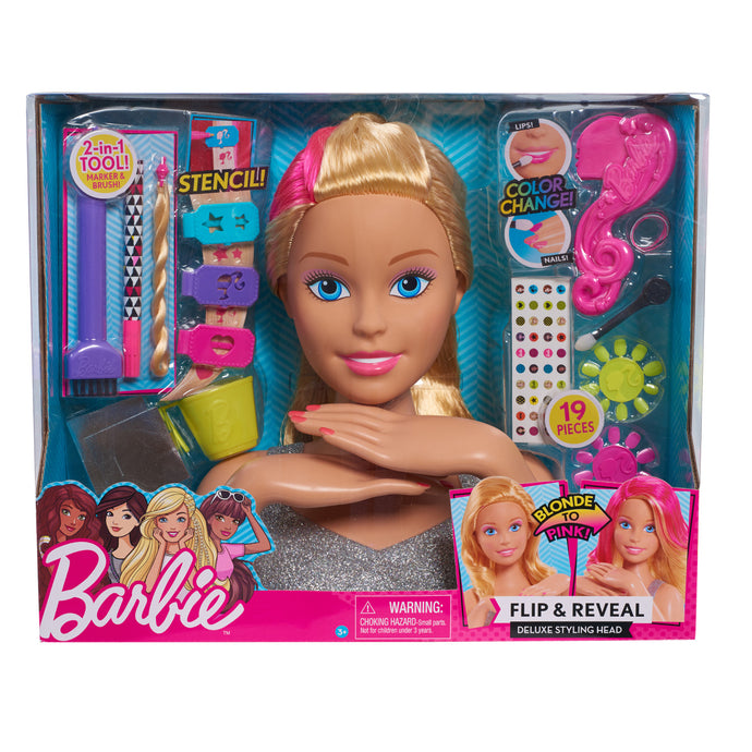 barbie flip and reveal styling head