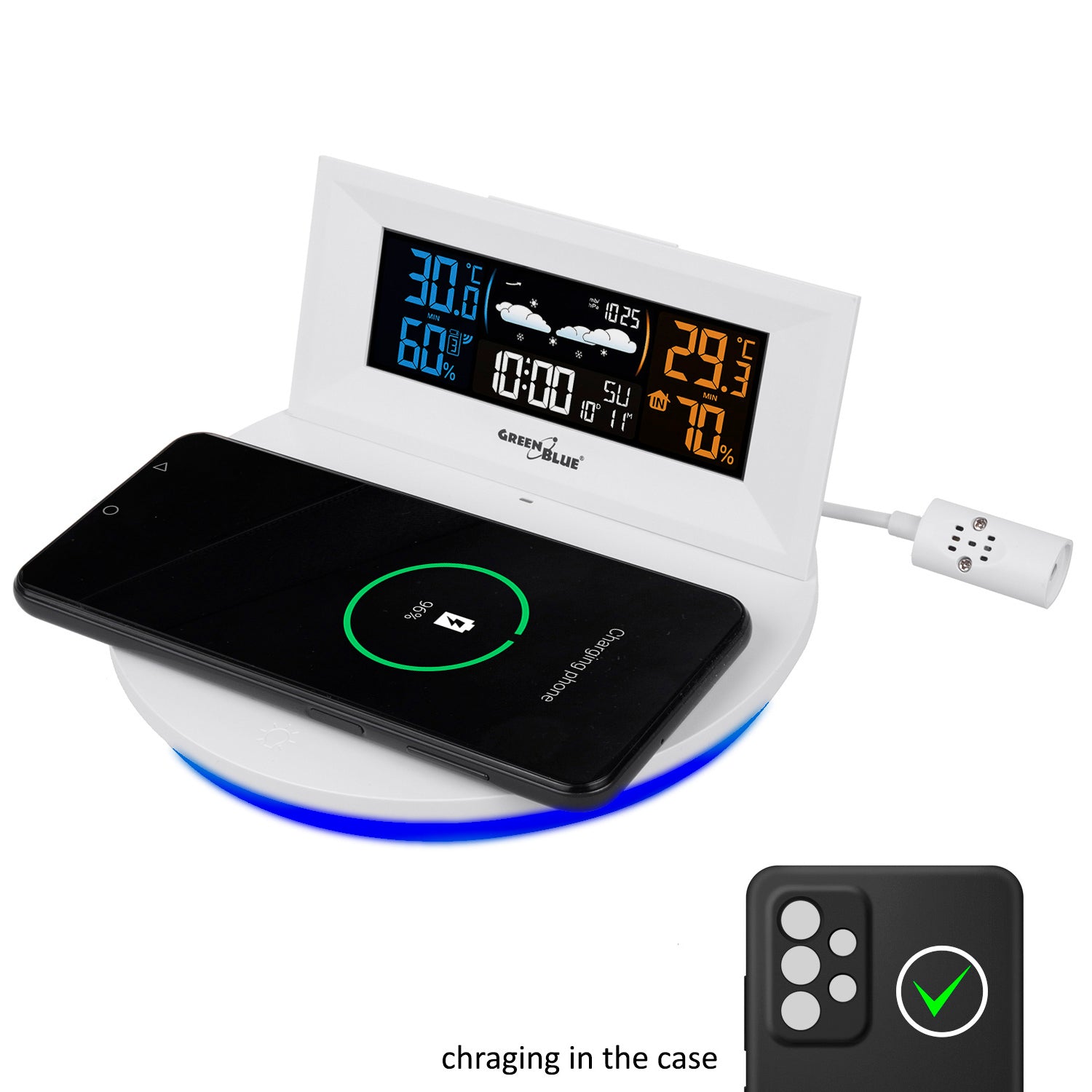 Weather Forecaster with Wireless Charger