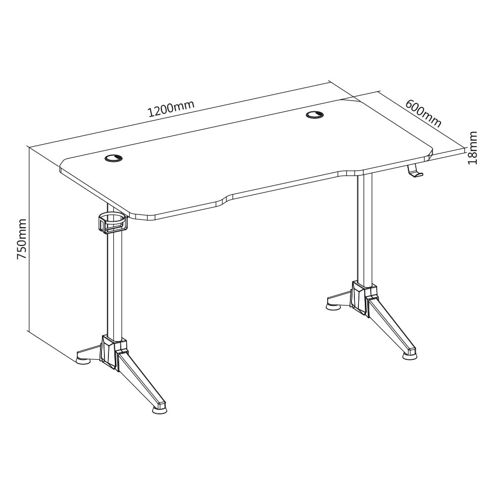 Escritorio para juegos R-DESK Max 160 Escritorios para juegos