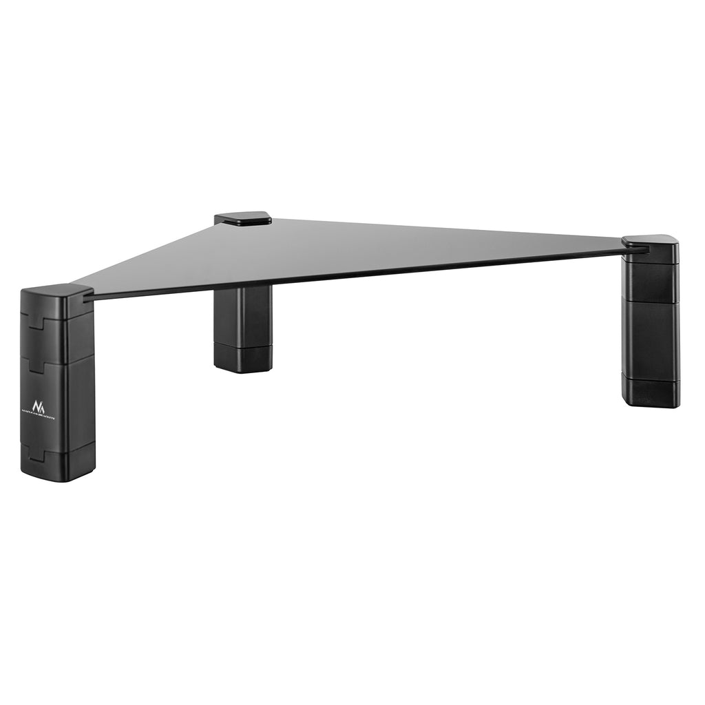 Soporte elevador de monitor doble negro de 42 pulgadas, elevador de monitor  largo de madera para 2 monitores, soporte de TV, elevador de estante de