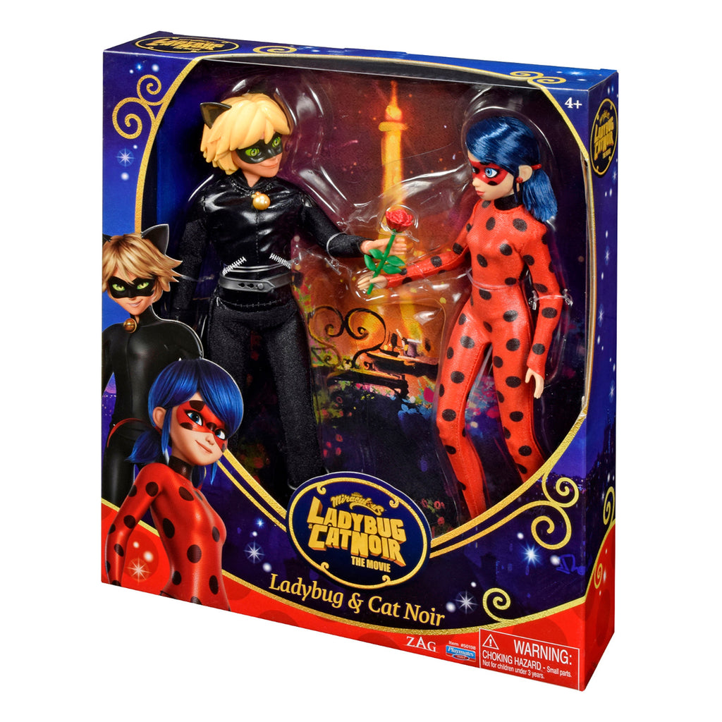  Miraculous Fashion Flip Adrien to Cat Noir 10.5” Action Doll  Sequins : Toys & Games