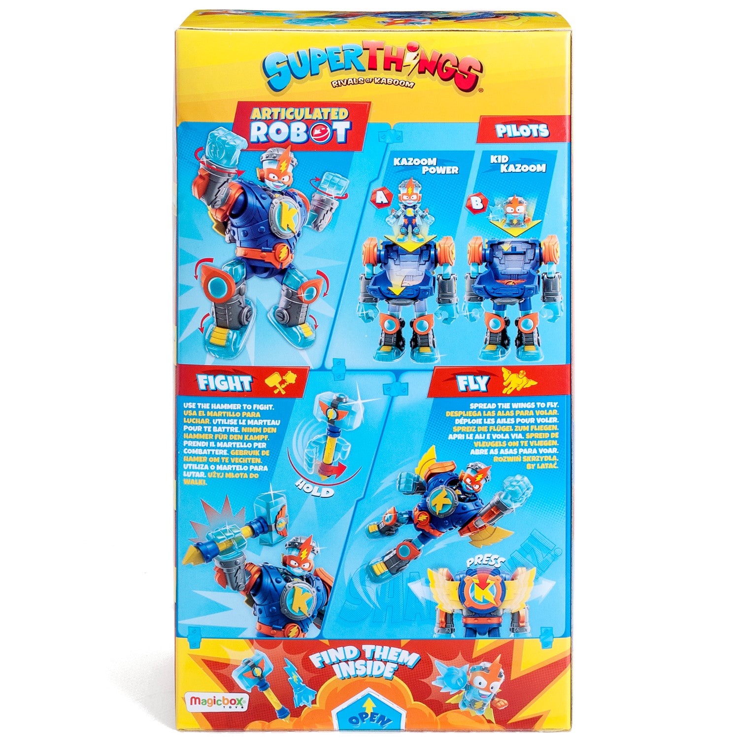 Superthings  super robot kazoom power - robot articolato con accessori, 1  kazoom kid e 1 superthing esclusivo (1 pezzo) - Toys Center