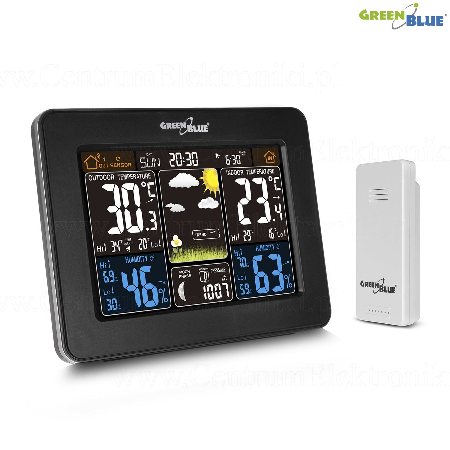 Weather Station Multiple Sensors, with 3 Outdoor Thermometer Wireless;  Indoor Outdoor Temperature and Humidity Data, Time & Perpetual Calendar ;