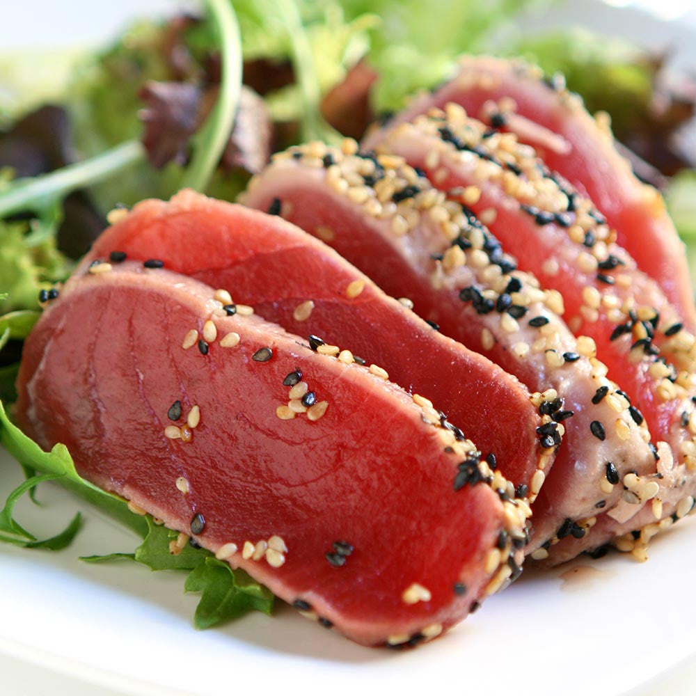 Ahi Tuna Steak Sushi Grade Wild Caught (6 x 6 Oz = 2.25