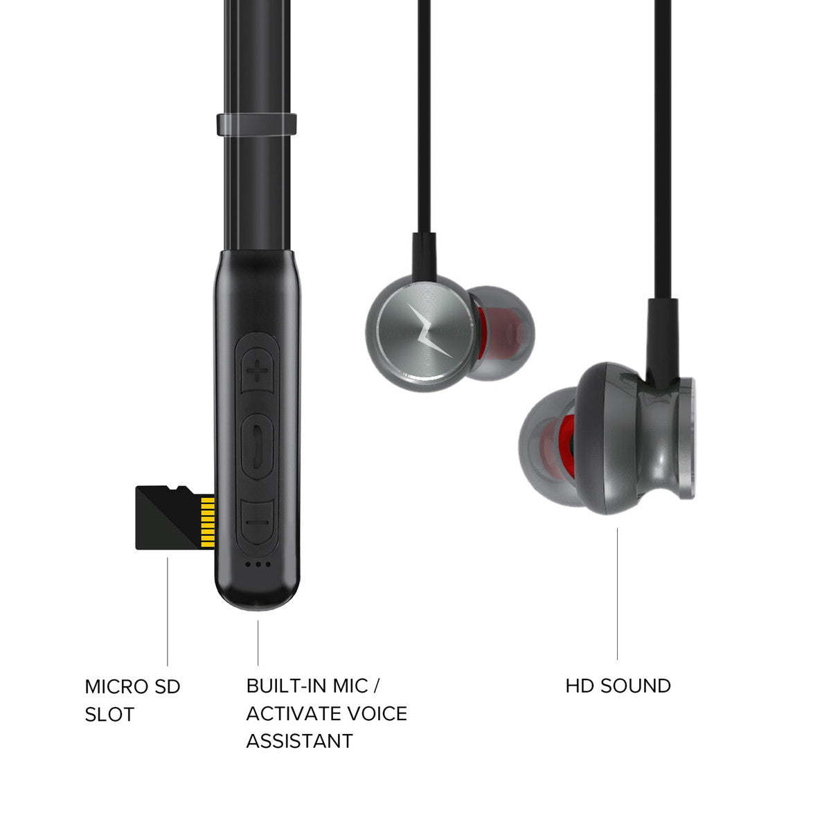fantoom insluiten Arabische Sarabo ZIZO ZKER S2 Bluetooth Wireless Neckband Headset (w/ Magnetic Earbuds) -  Dream Wireless