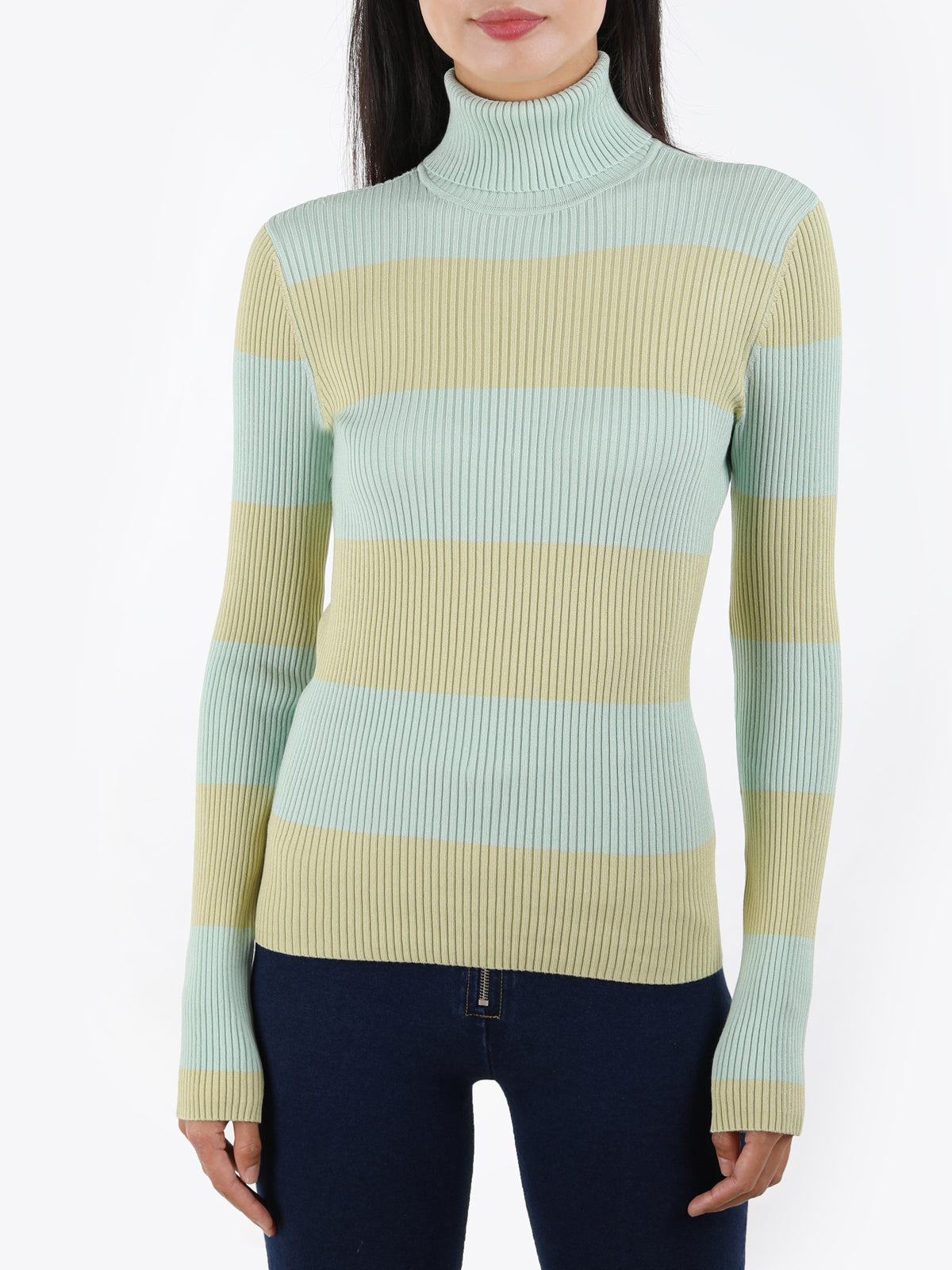 Ribbed Knit Turtleneck