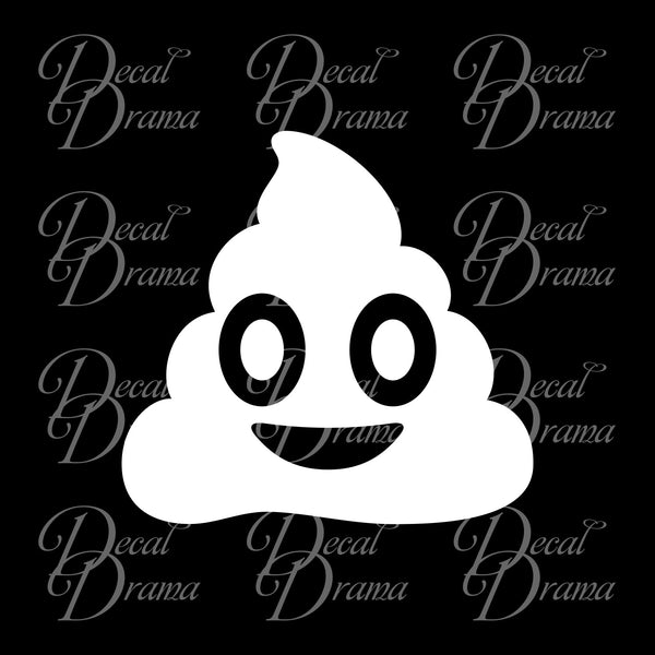 Poop Emoji Funny Vinyl Car/Laptop Decal – Decal Drama