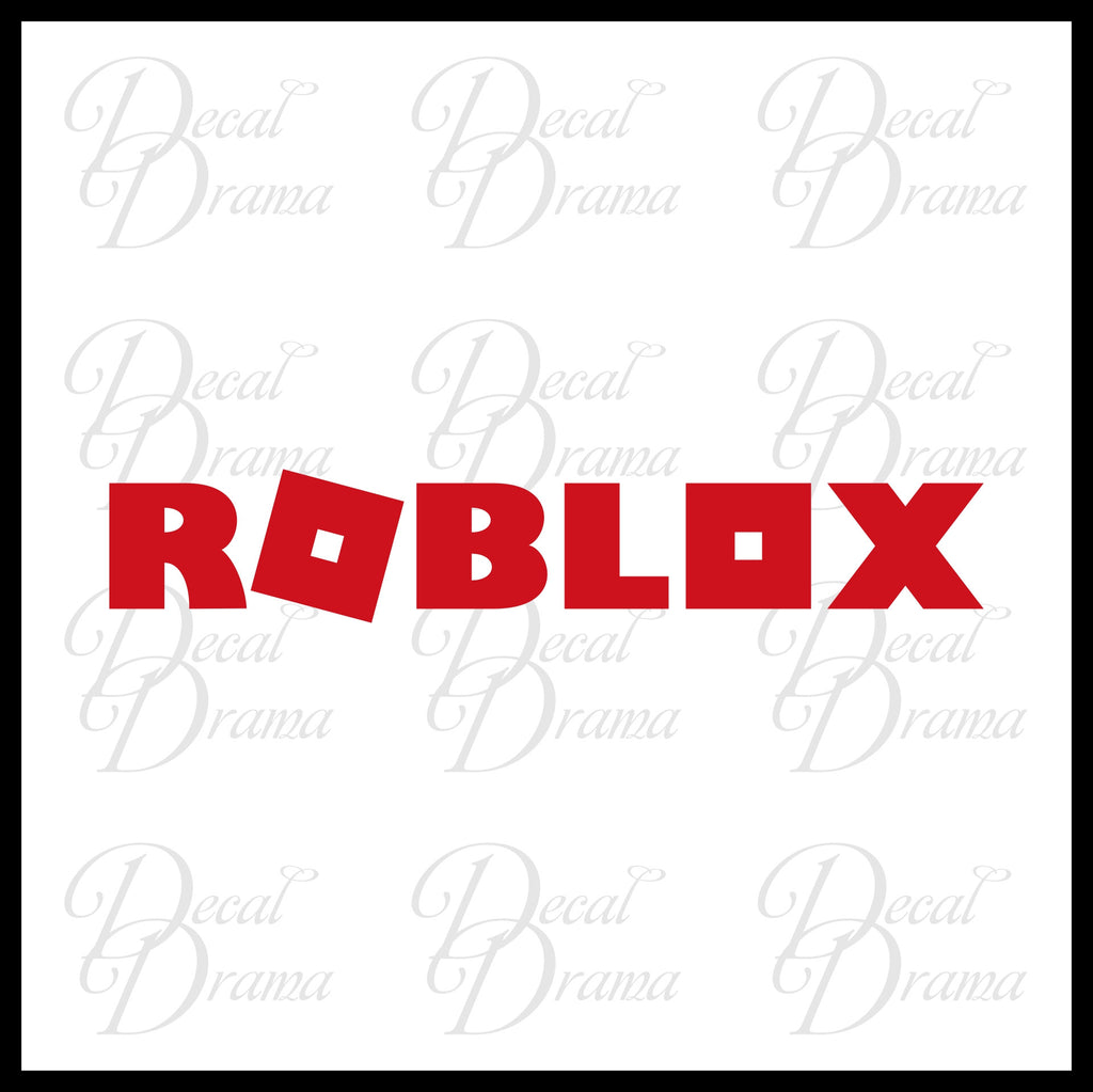 Roblox Name Logo Vinyl Car Laptop Decal Decal Drama - black and red roblox decal