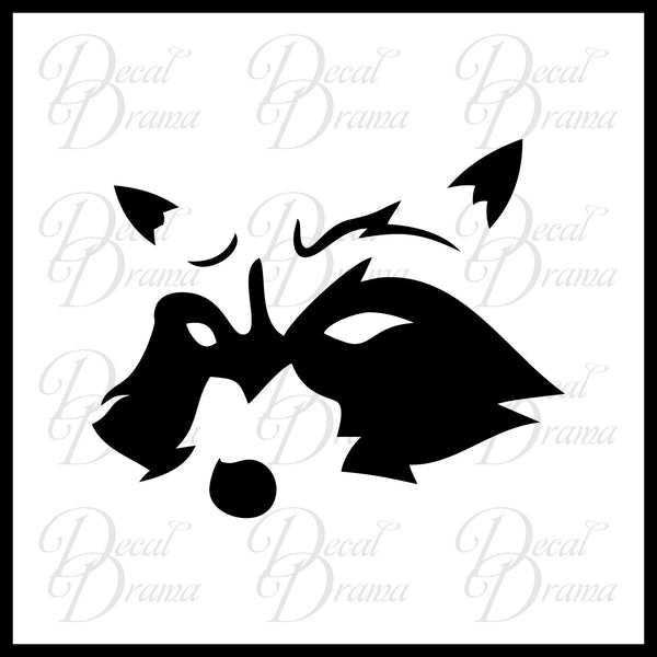 rocket raccoon car decal